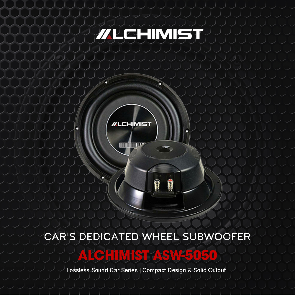 ALCHIMIST ASW-5058 ALCHIMIST ASW-5058 Car Subwoofer Adds Depth and Dimension for Impactful Audio